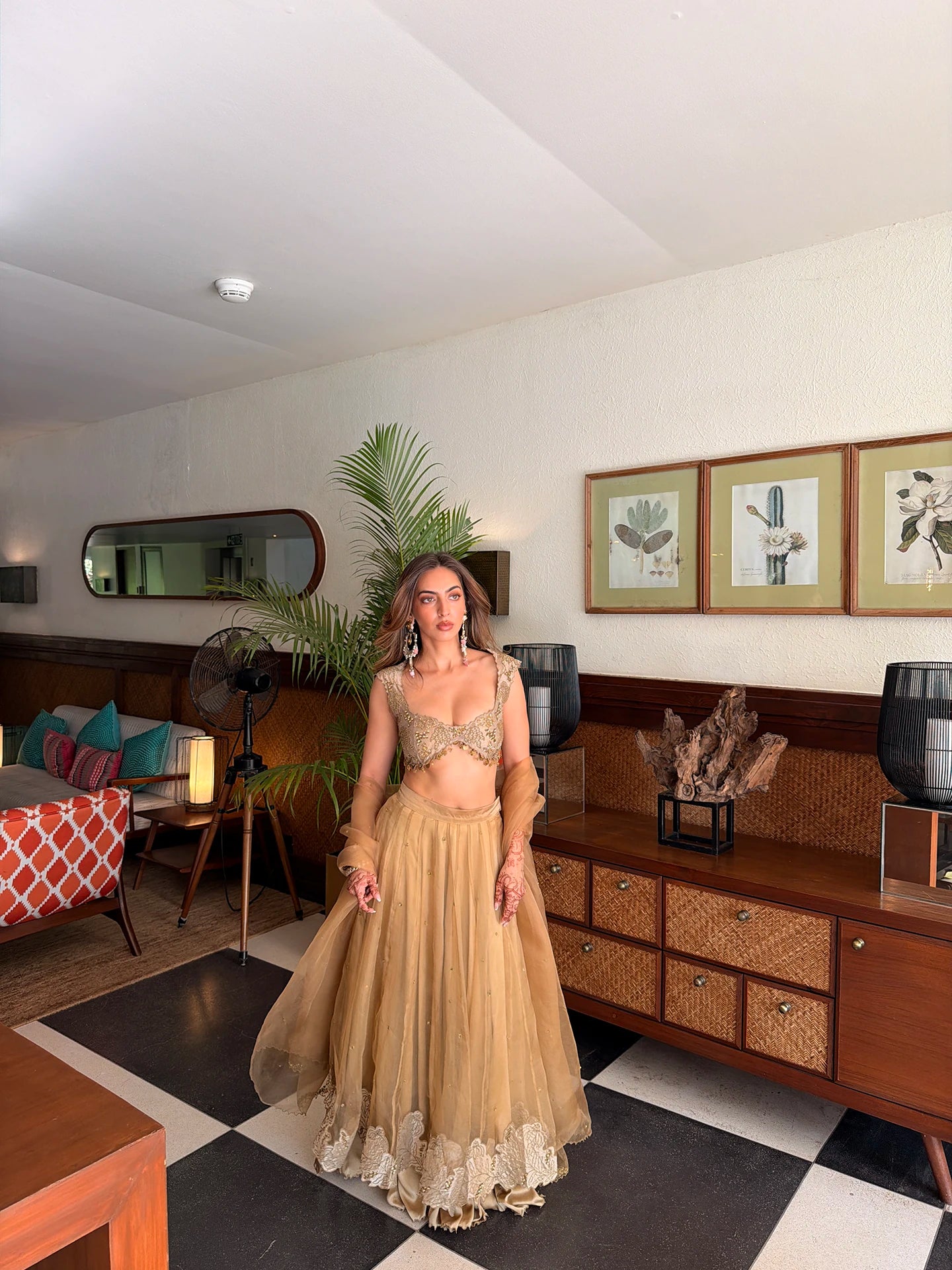 Blouse Set - Brown