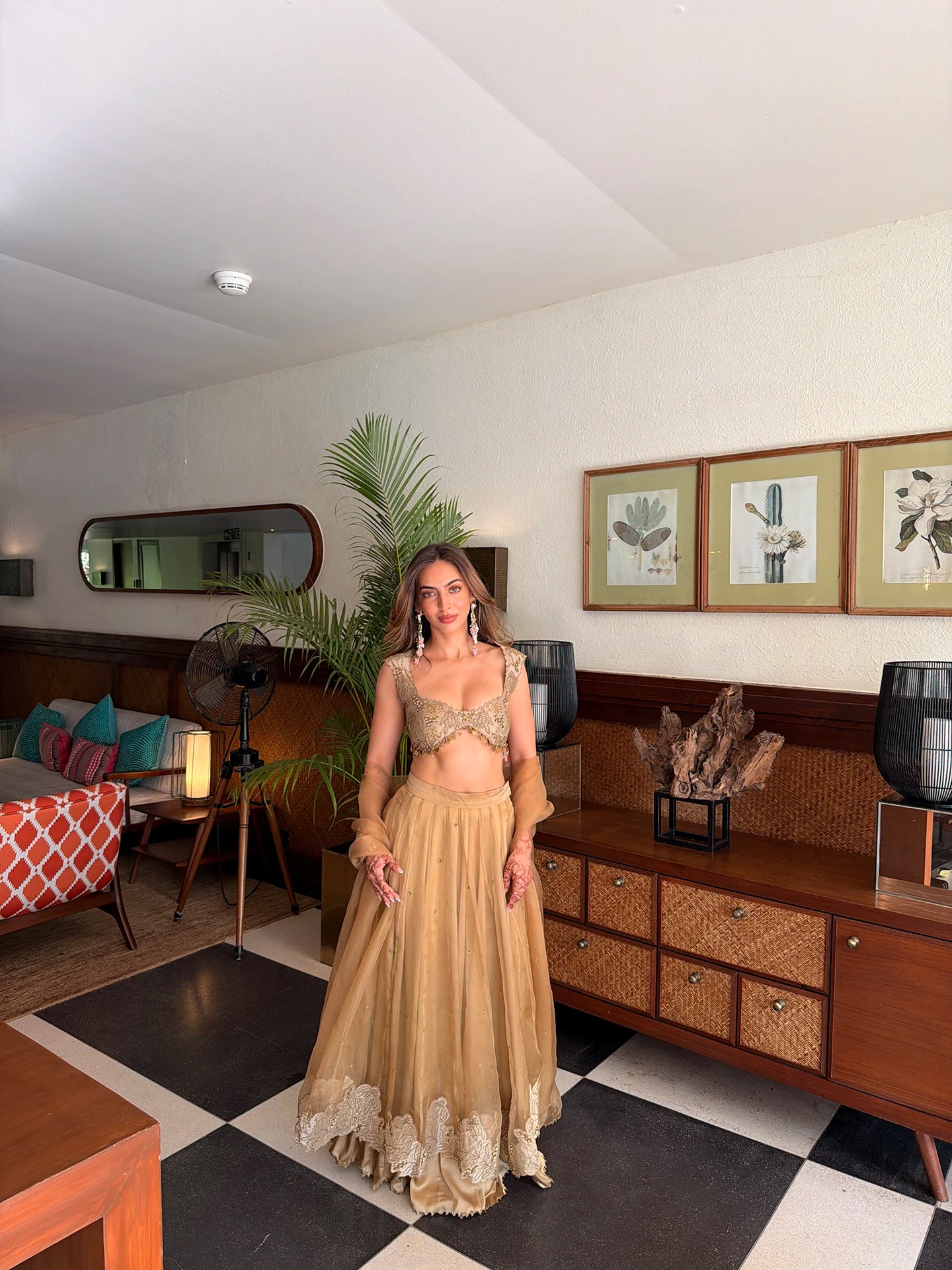 Blouse Set - Brown