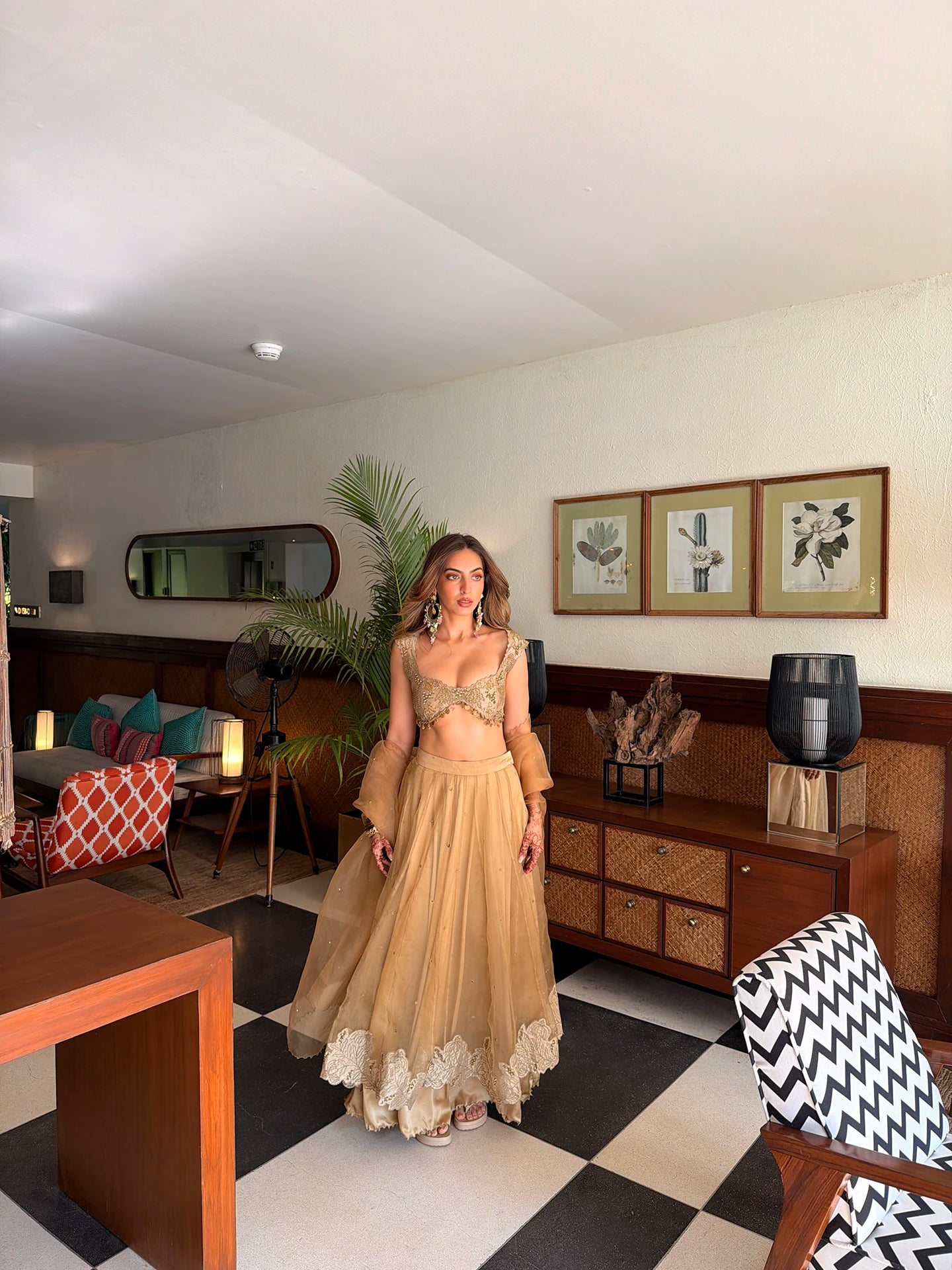 Blouse Set - Brown