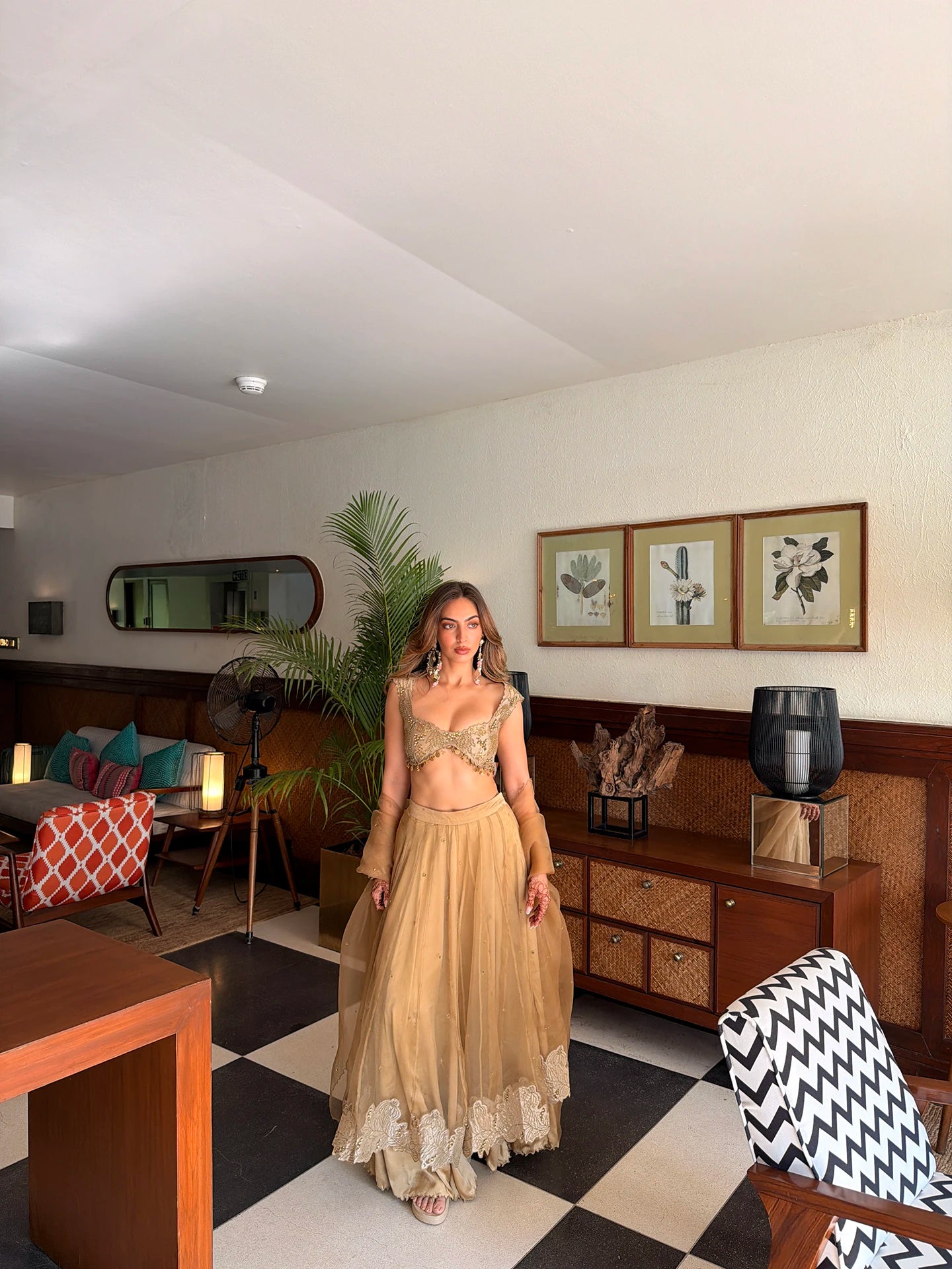 Blouse Set - Brown