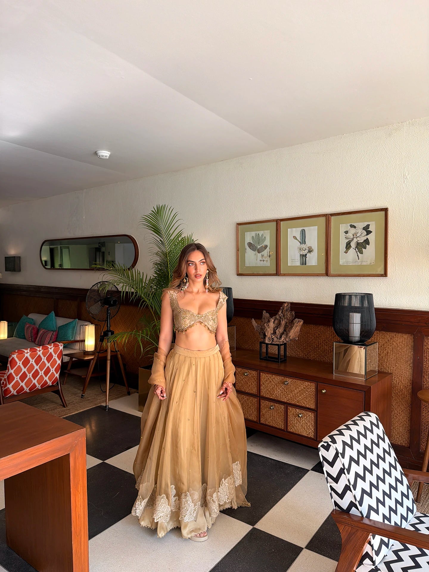 Blouse Set - Brown