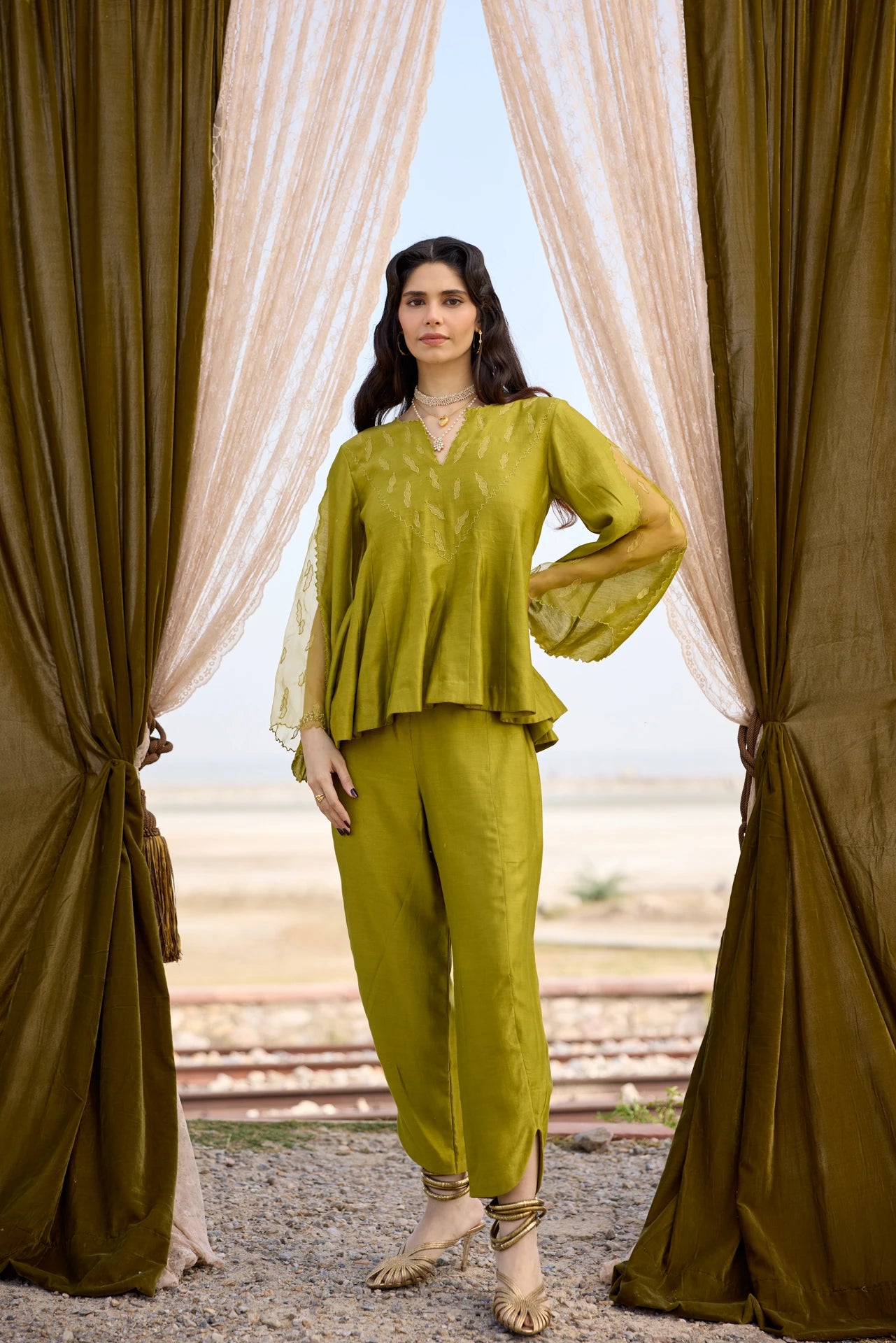 Co-ord Set - Olive Green