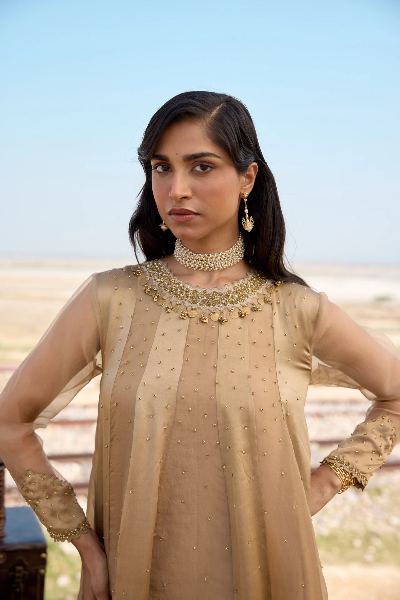 Kurta Set - Brown