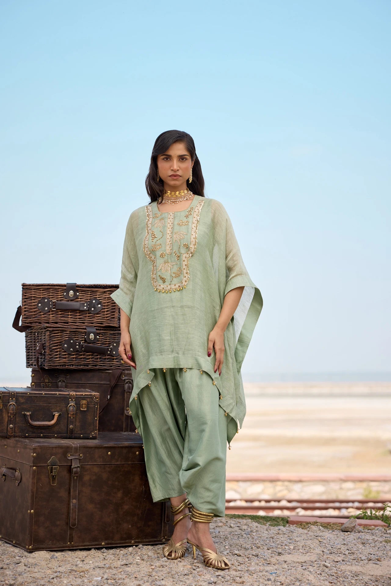 Kaftan - Mint Green