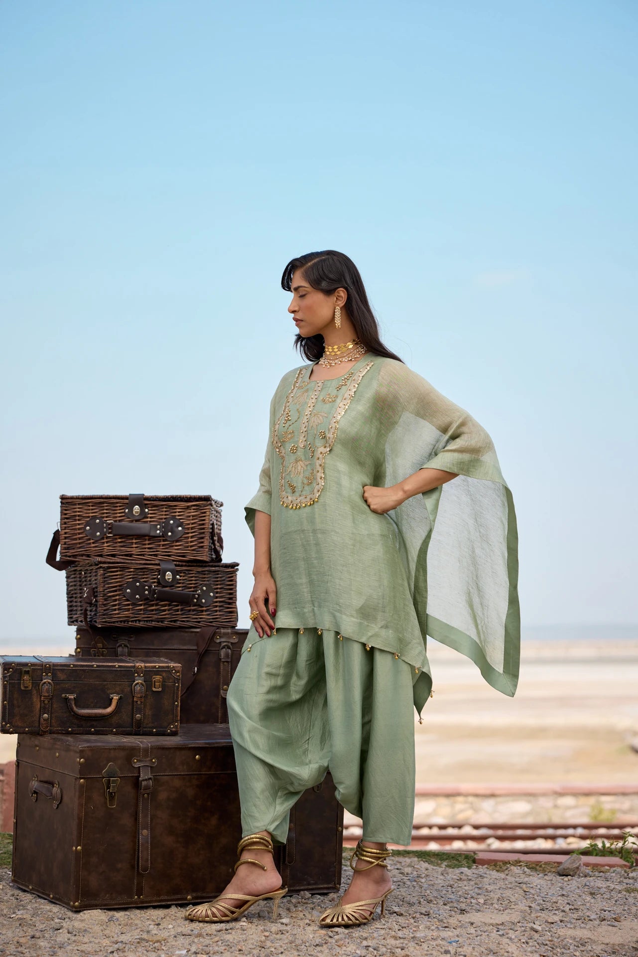 Kaftan - Mint Green