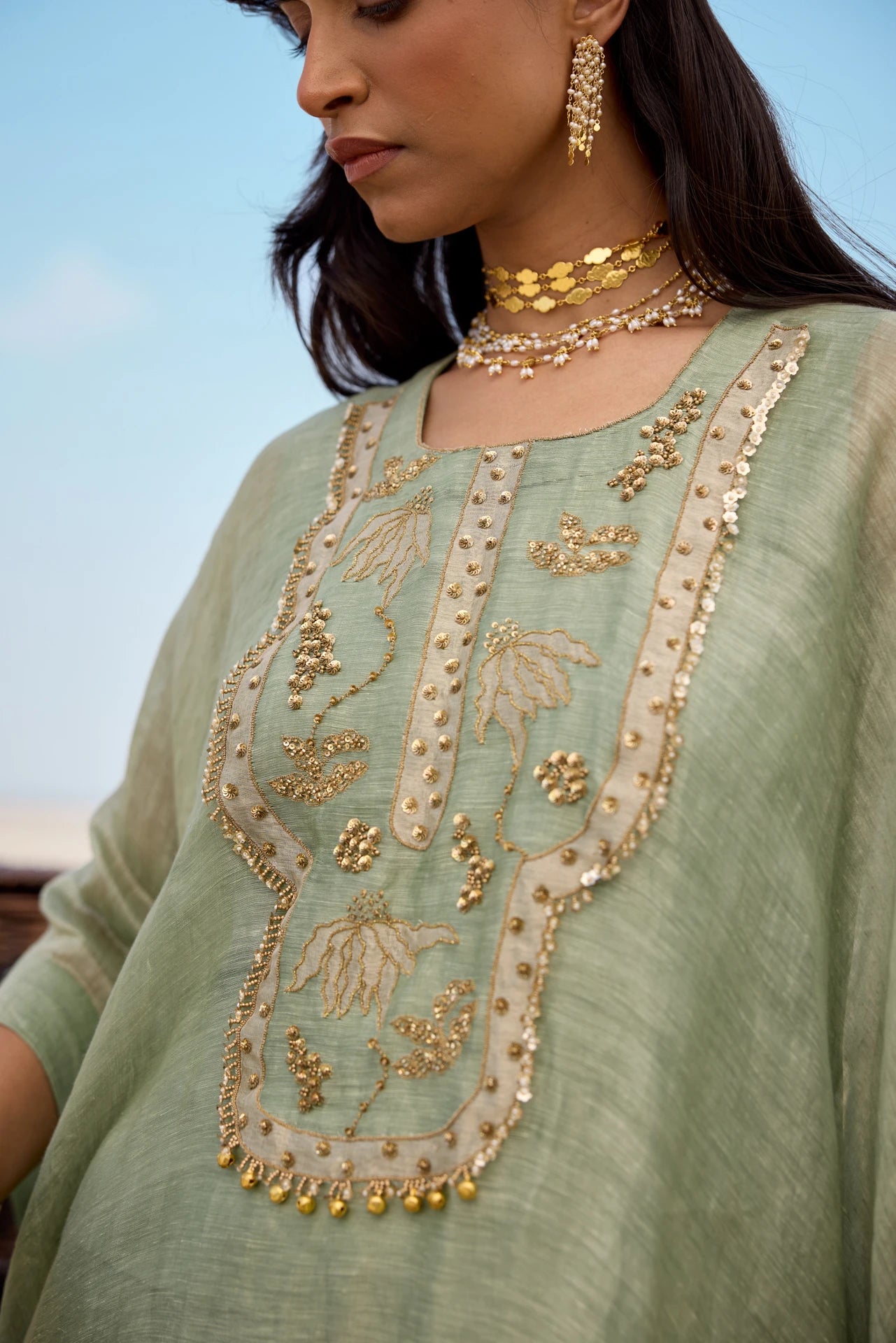 Kaftan - Mint Green