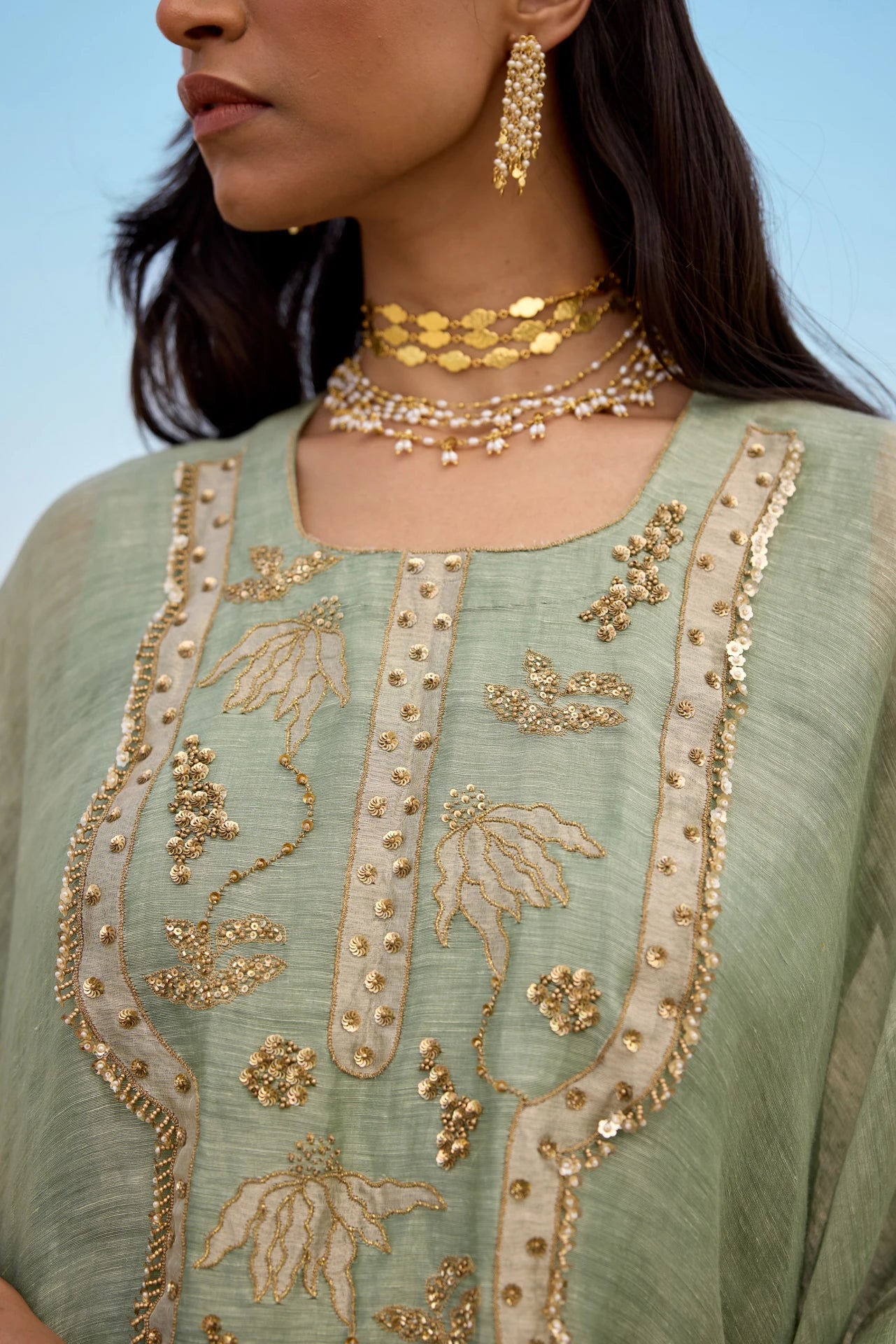 Kaftan - Mint Green