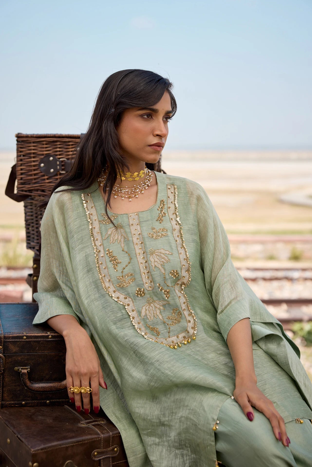 Kaftan - Mint Green