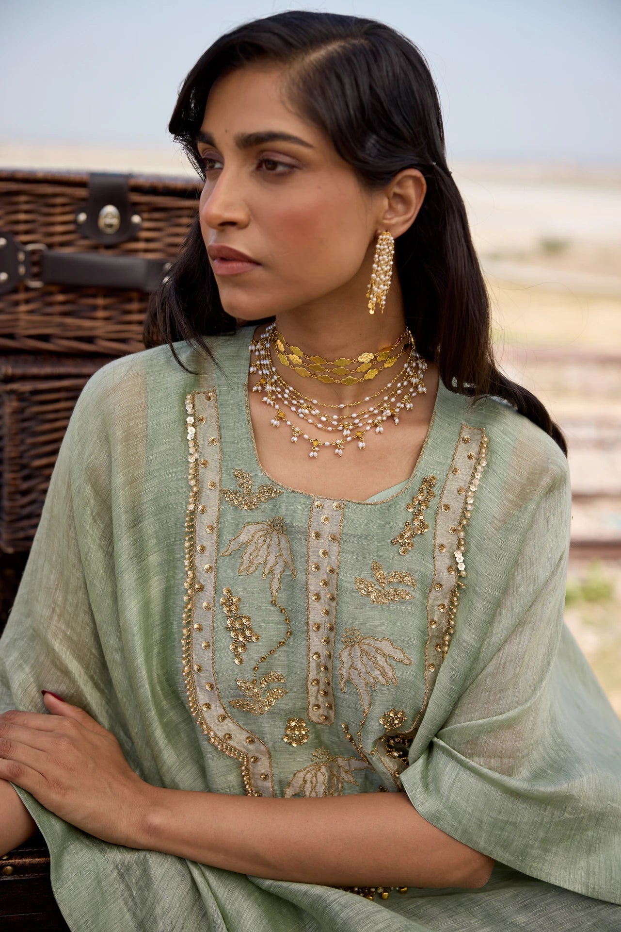 Kaftan - Mint Green