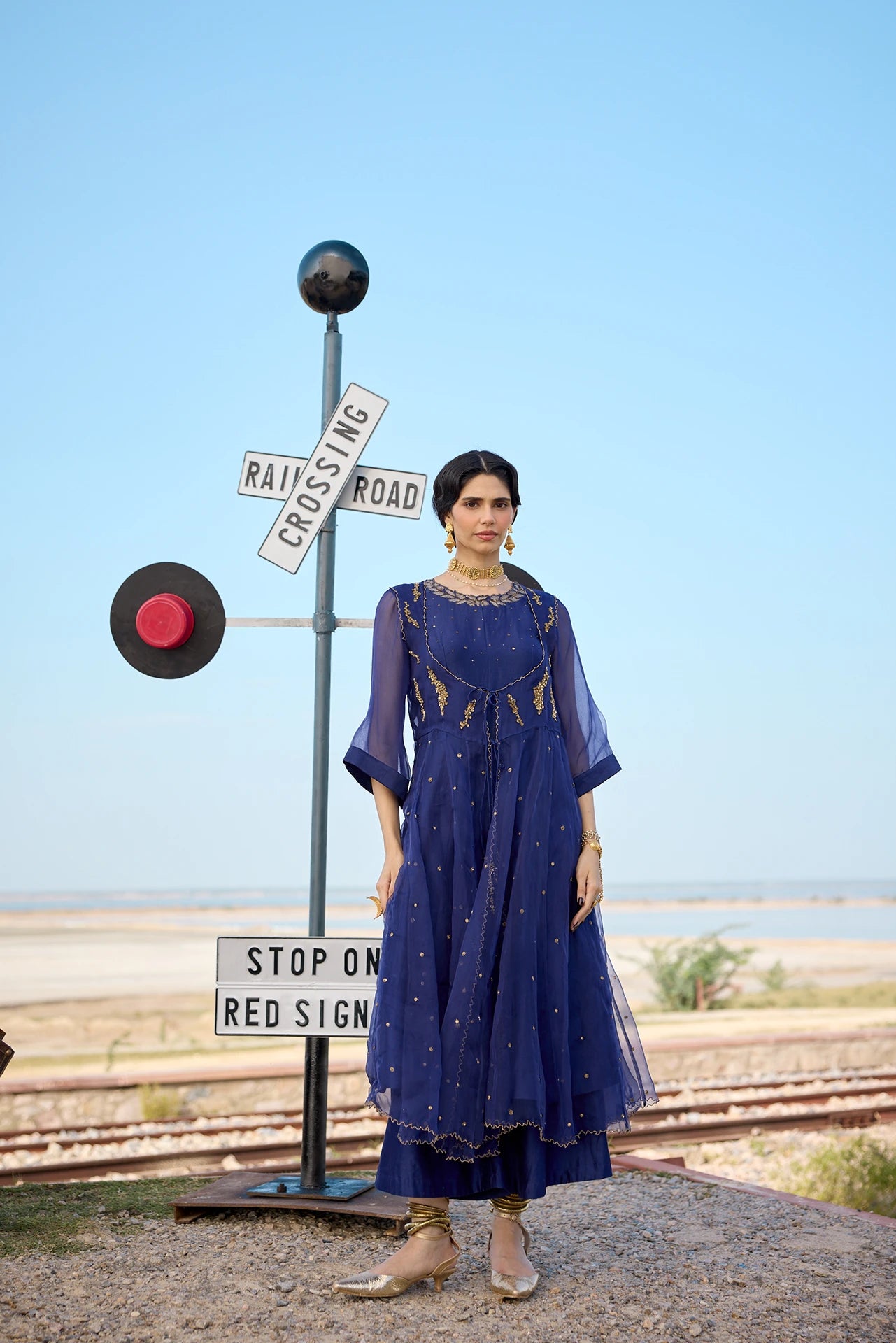 Kurta Set - Navy Blue