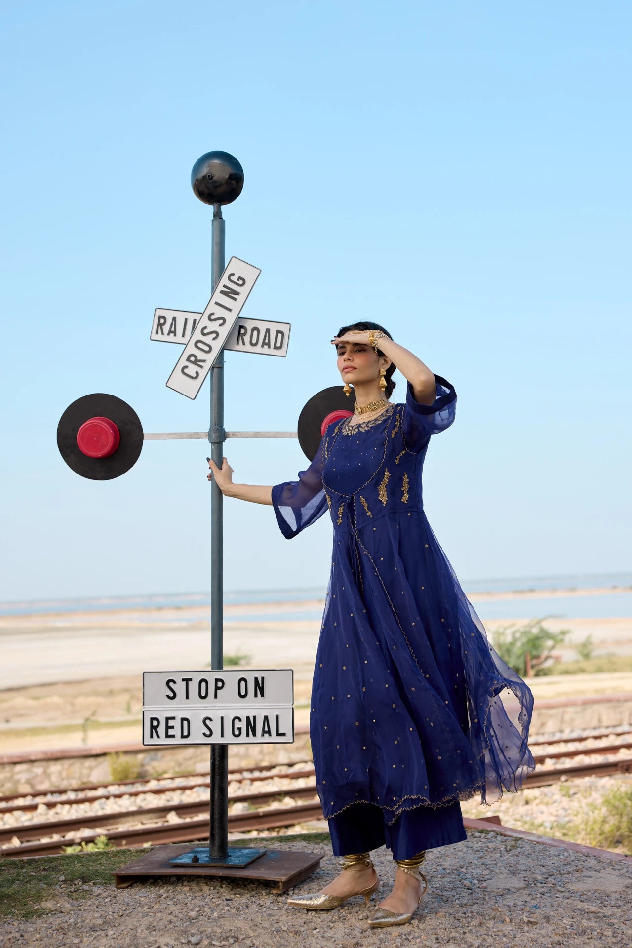 Kurta Set - Navy Blue