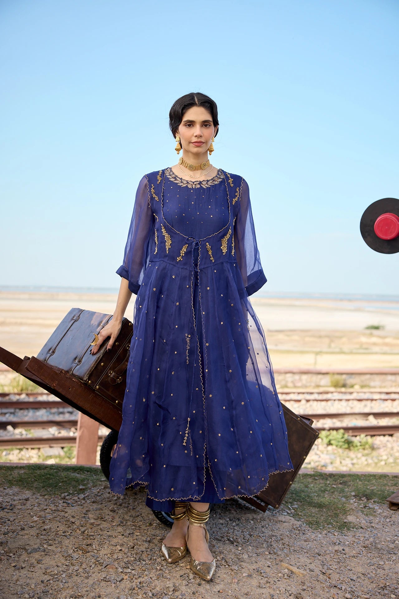 Kurta Set - Navy Blue