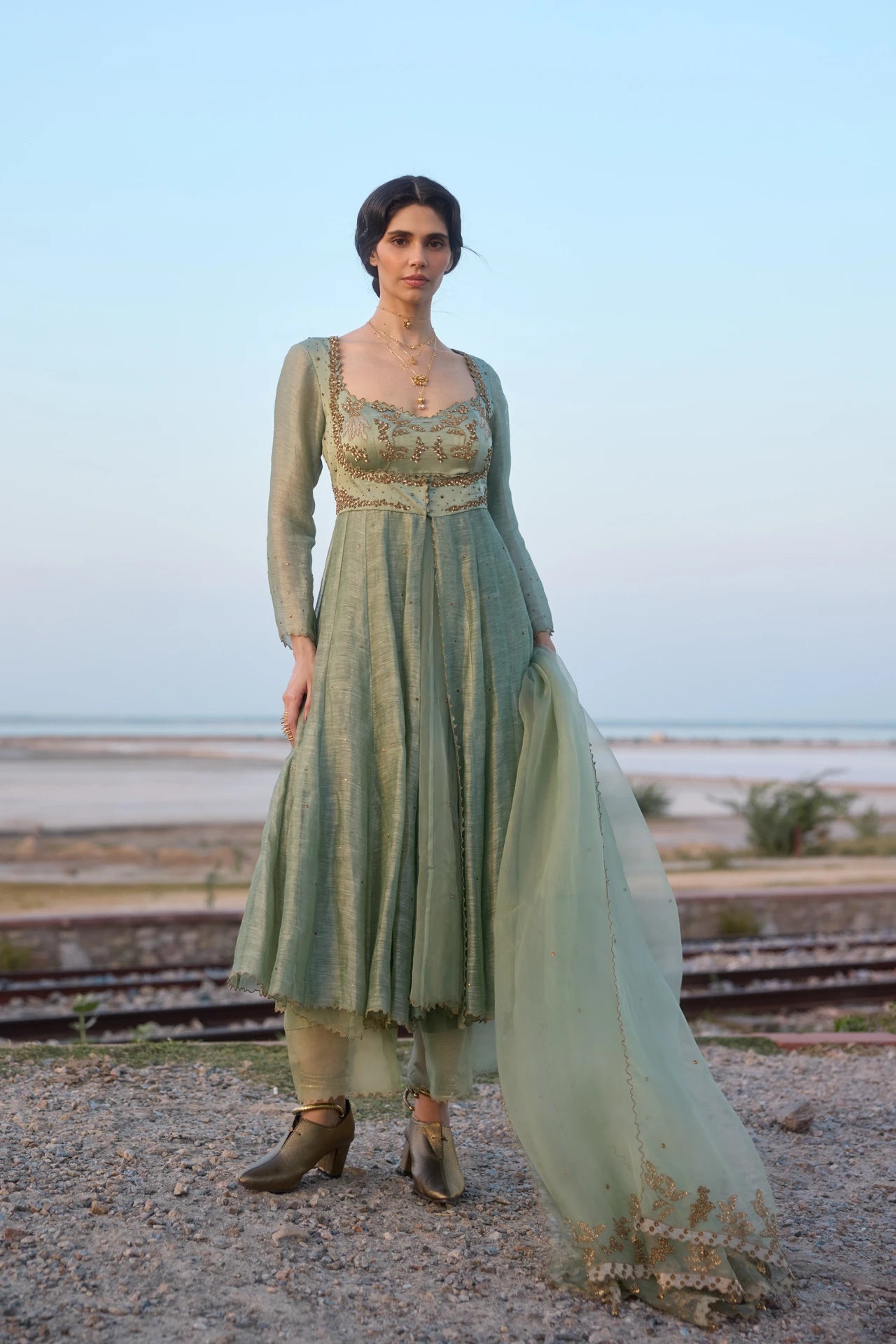Kurta Set - Mint Green
