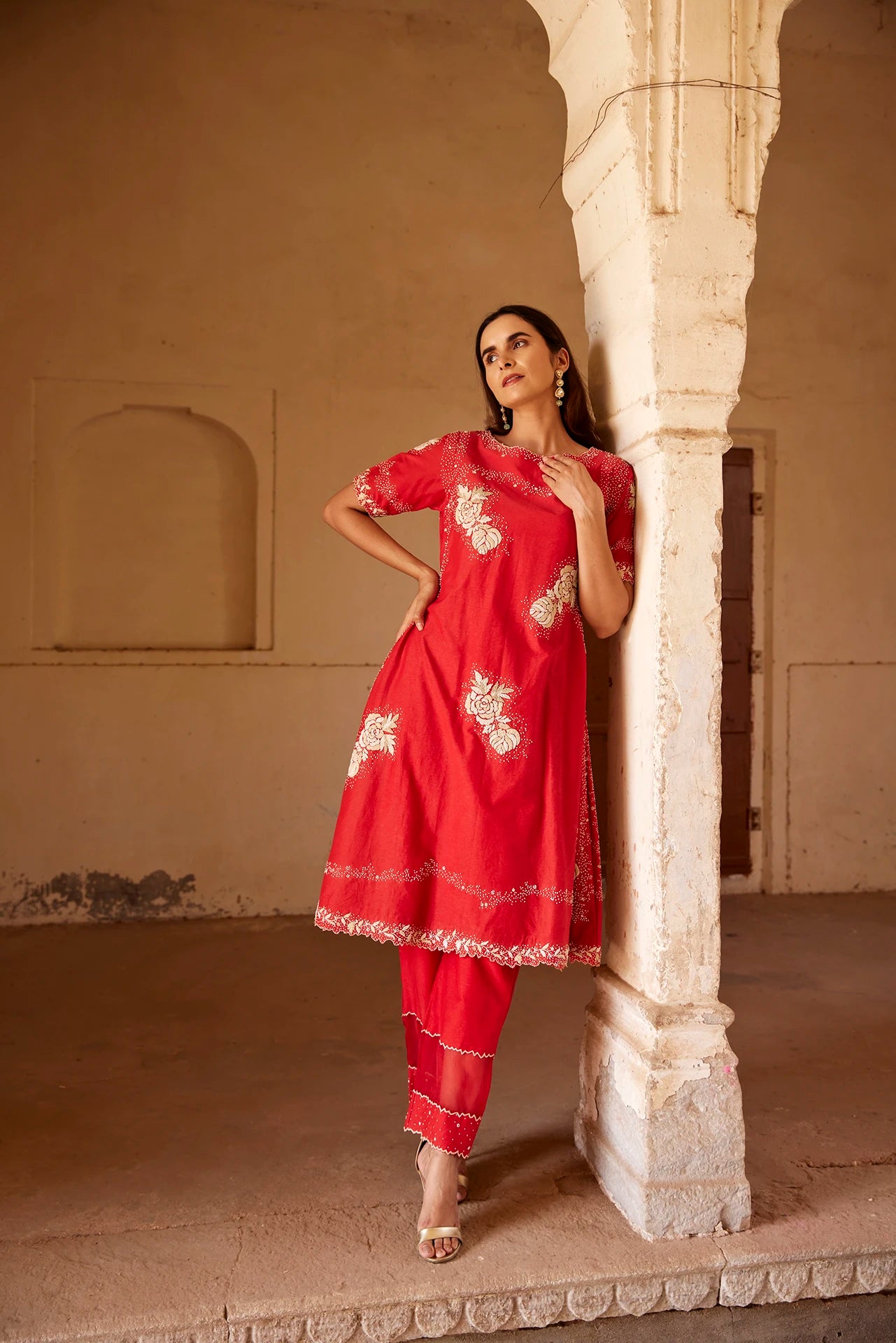 Kurta Set - Red