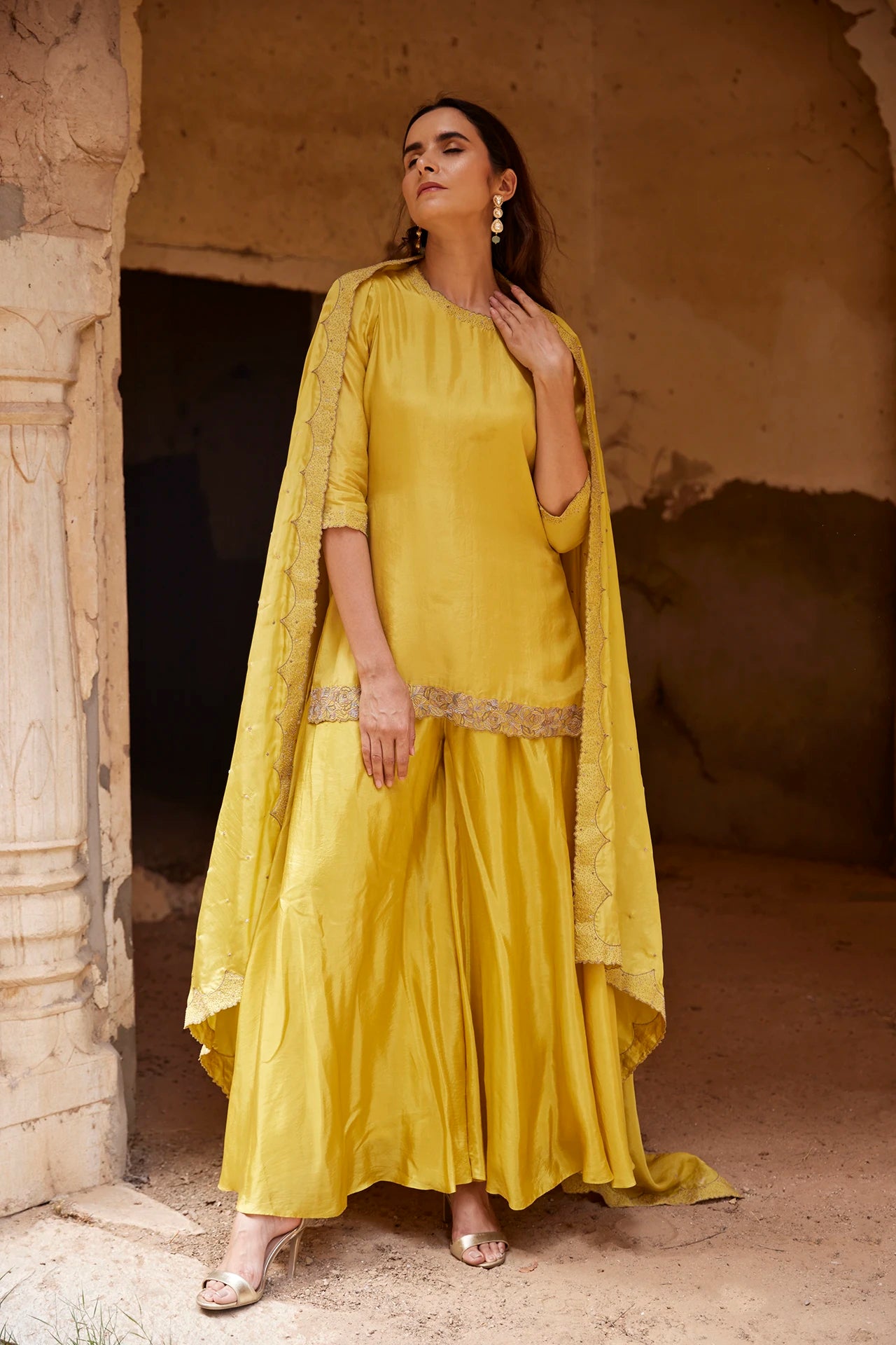 Kurta Set - Yellow
