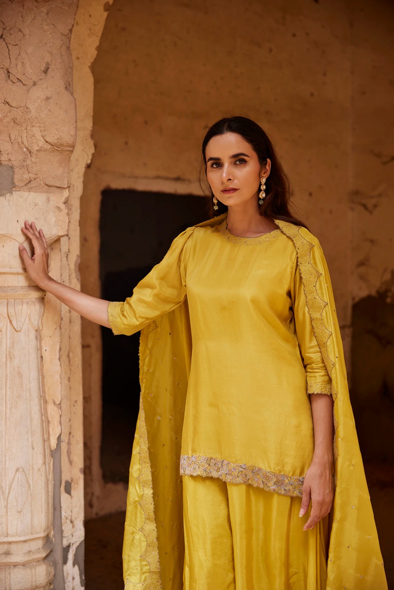 Kurta Set - Yellow
