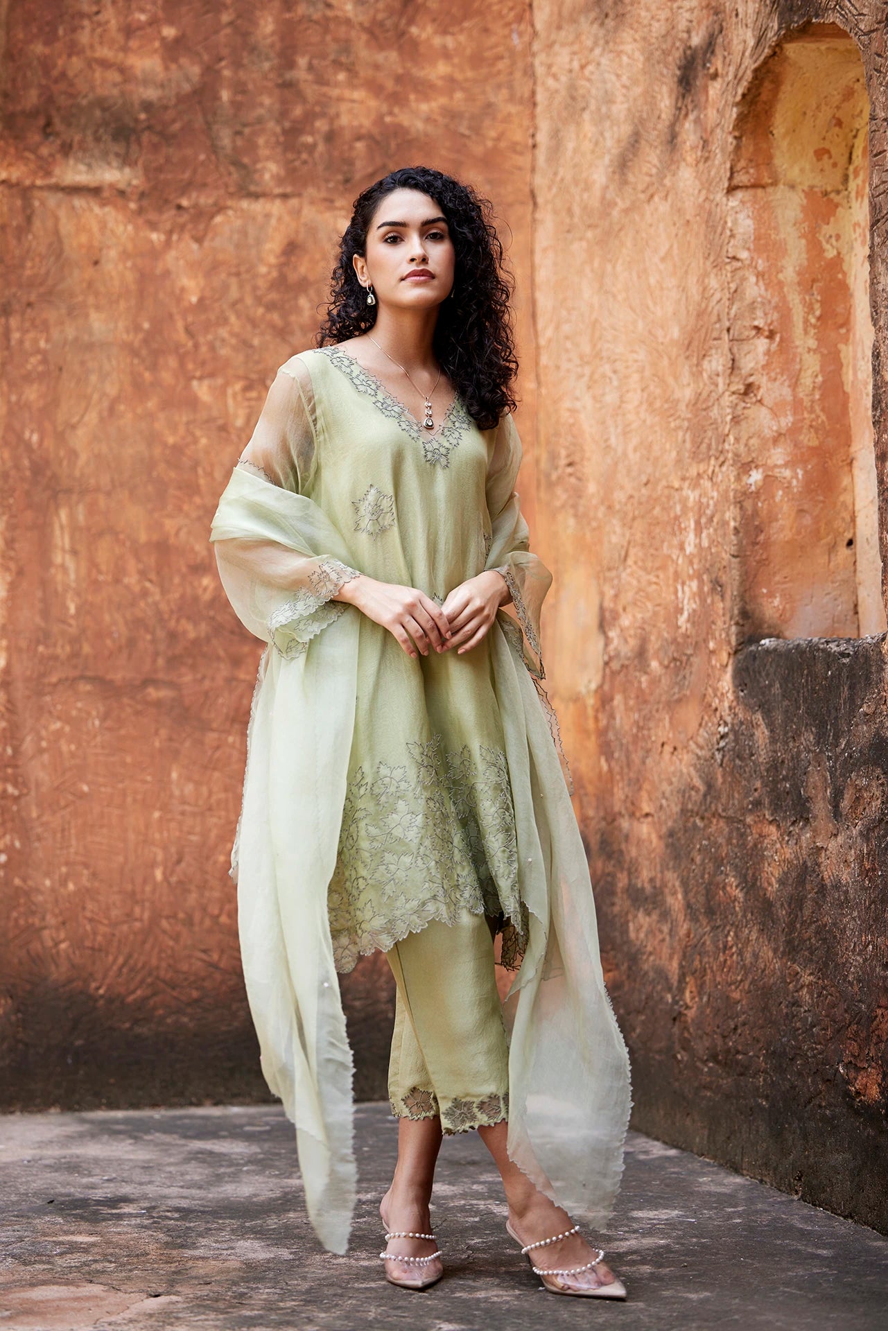 Kurta Set - Sage Green