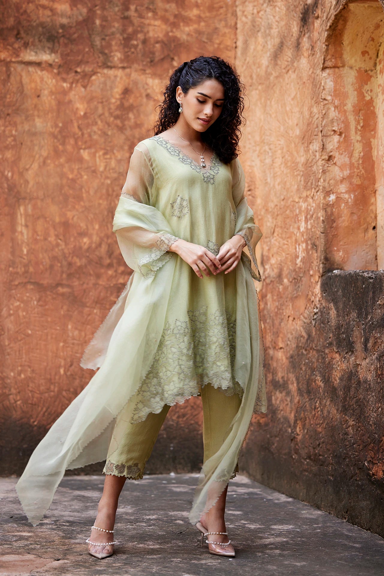 Kurta Set - Sage Green