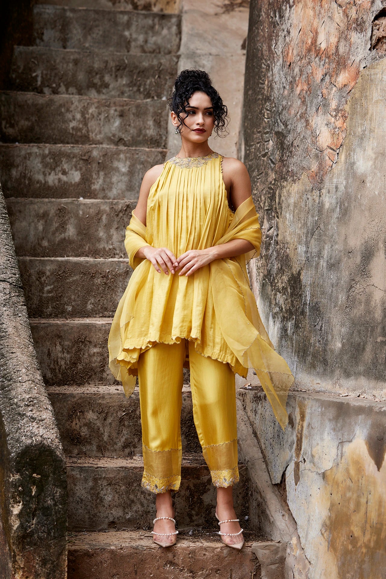 Kurta Set - Yellow
