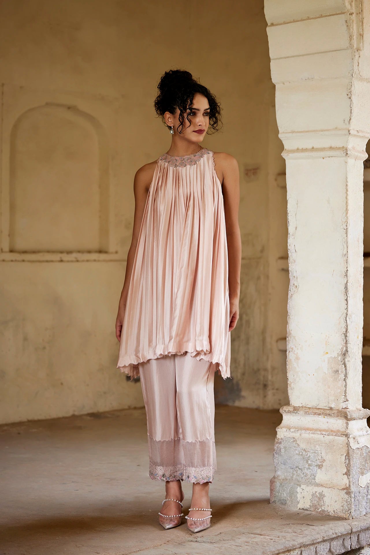 Kurta Set - Nude