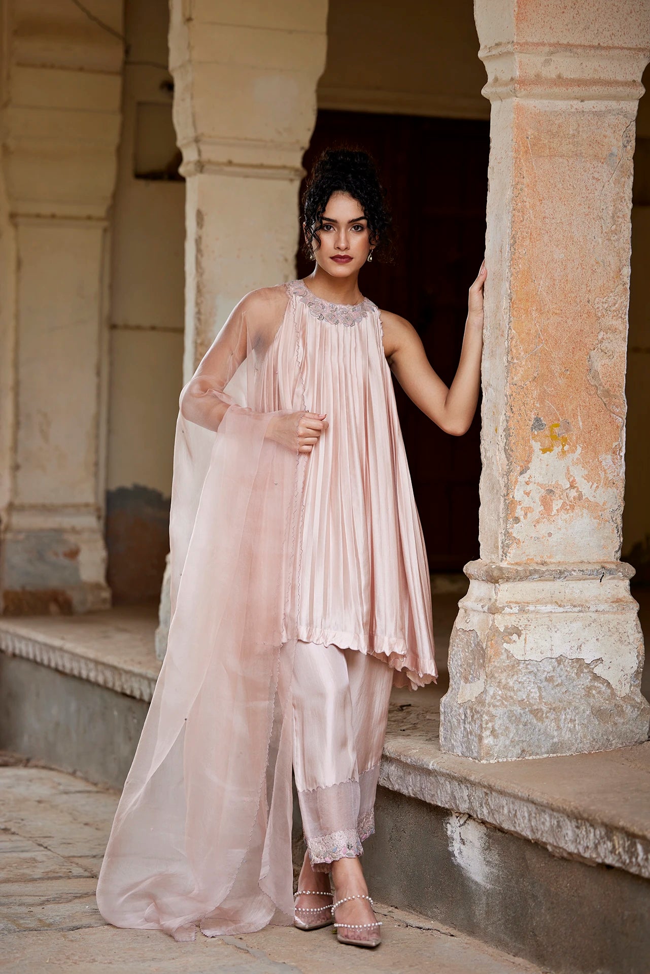 Kurta Set - Nude