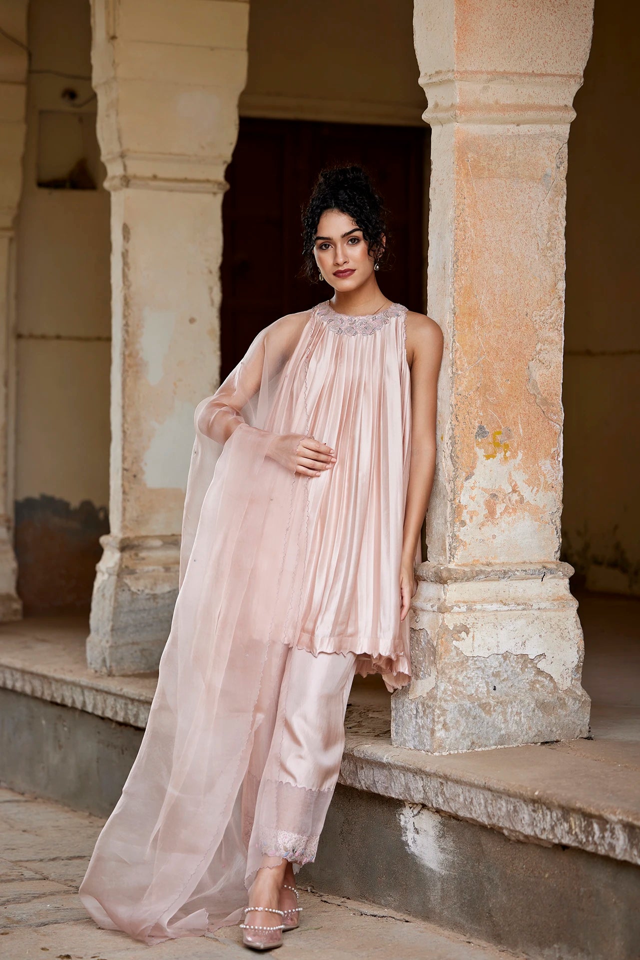 Kurta Set - Nude