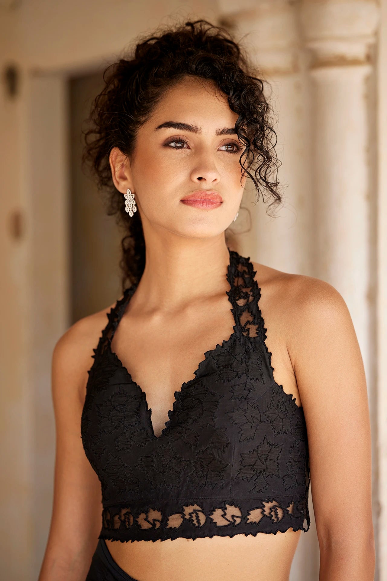 Skirt & Bralet - Black