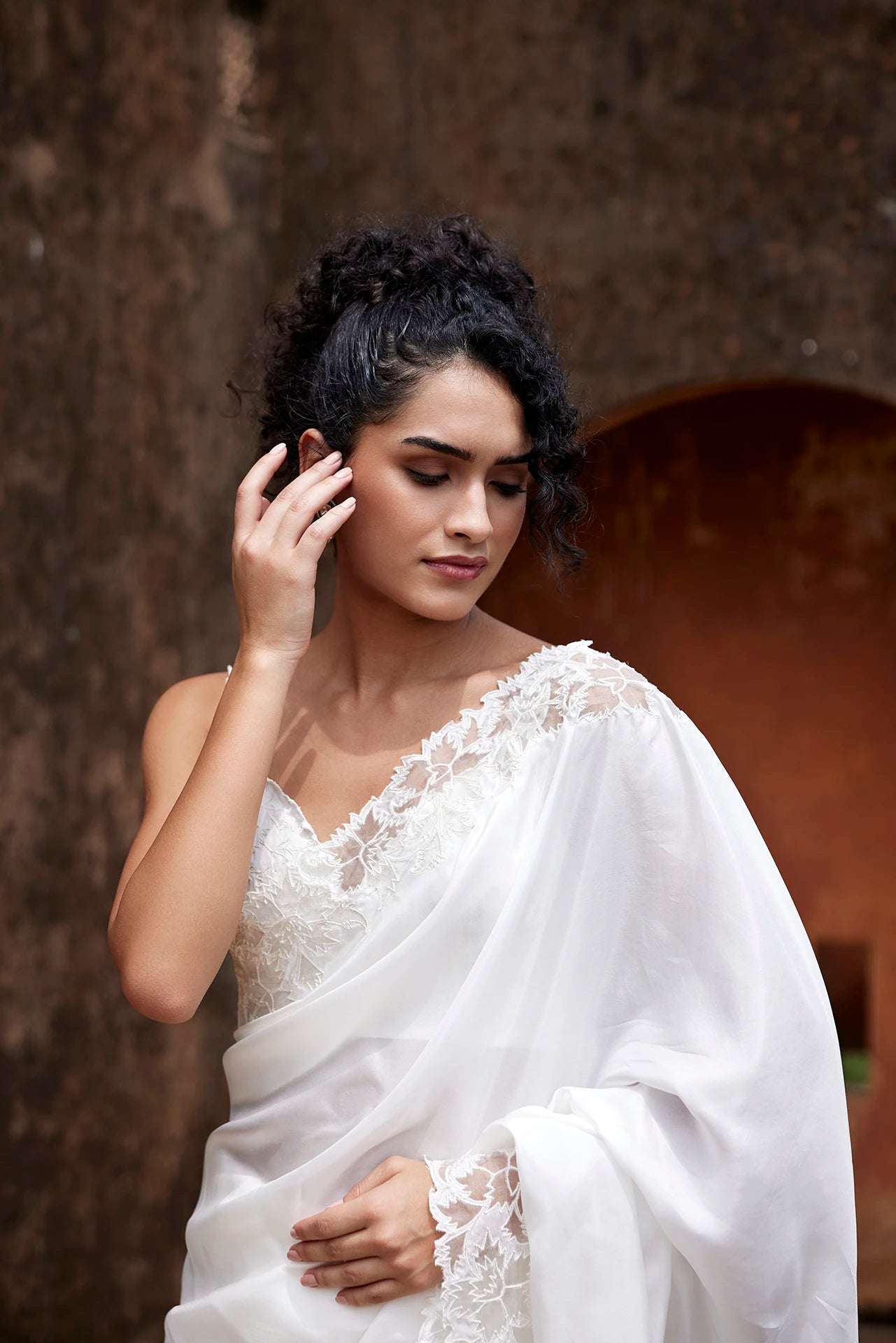Saree - White